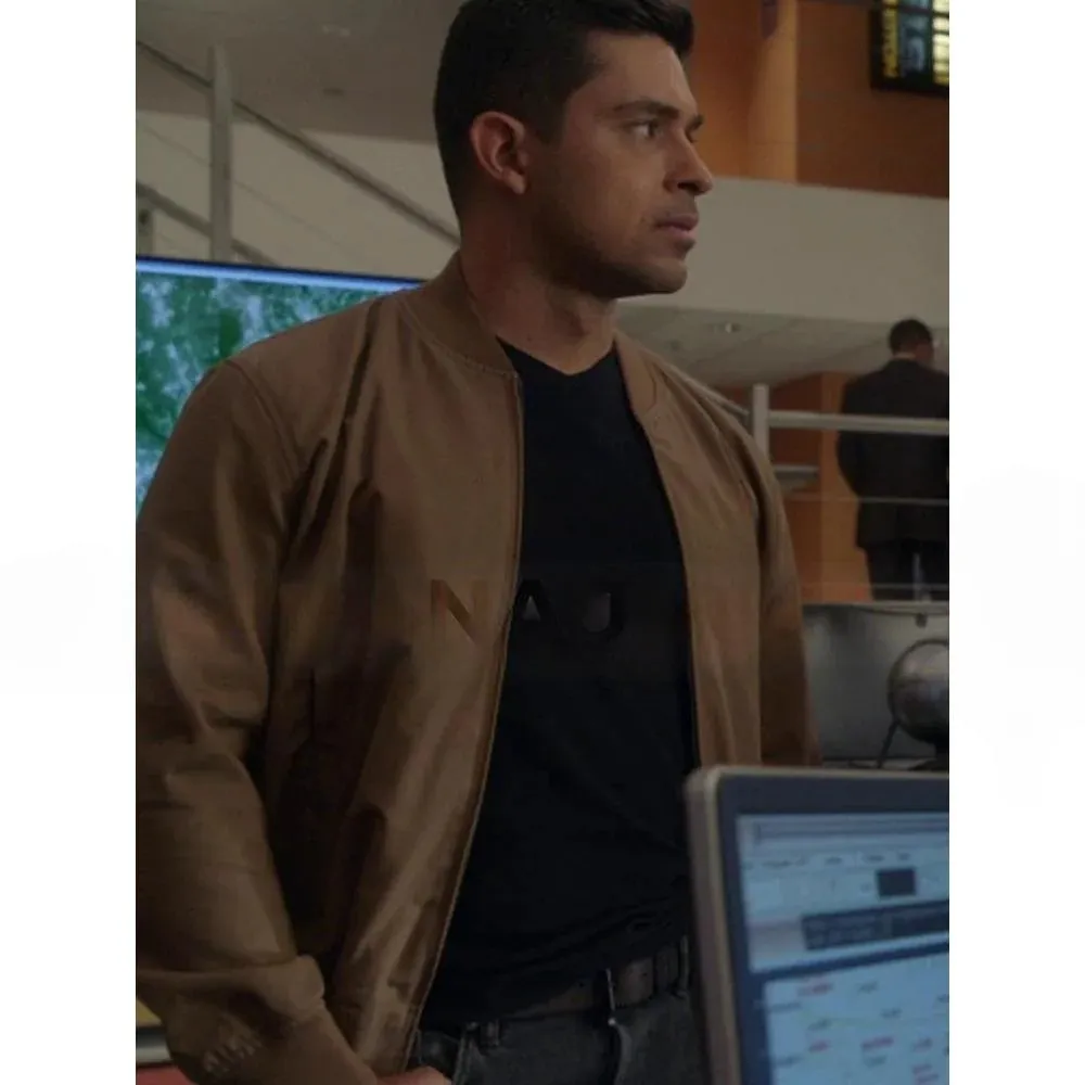 Wilmer Valderrama Brown Bomber Jacket