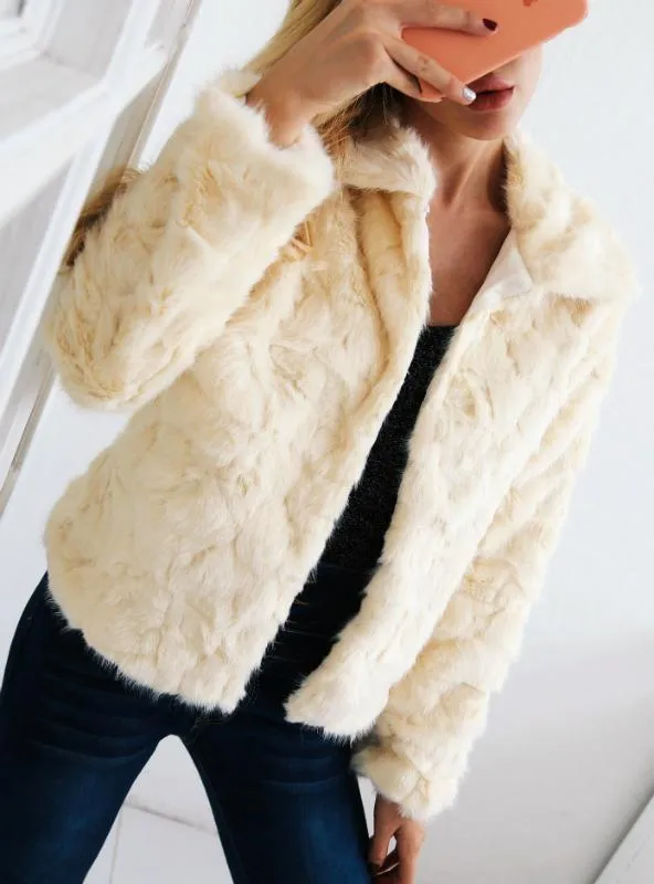 Women Fox Haired Short Coat Imitating Fur Coat