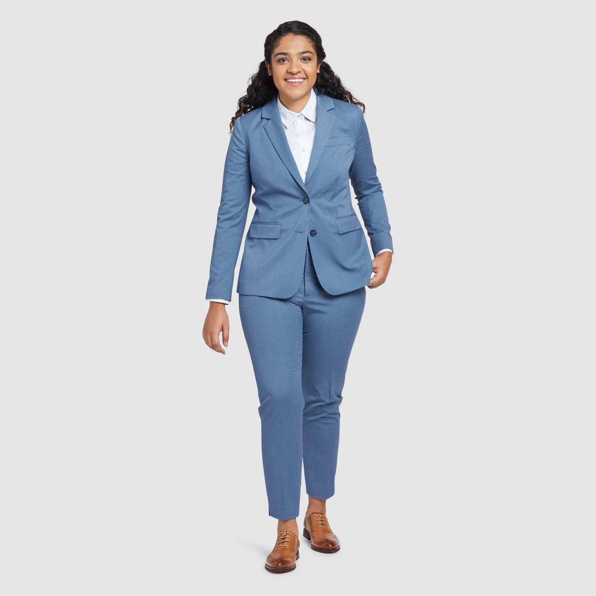 Women's Light Blue Suit Jacket