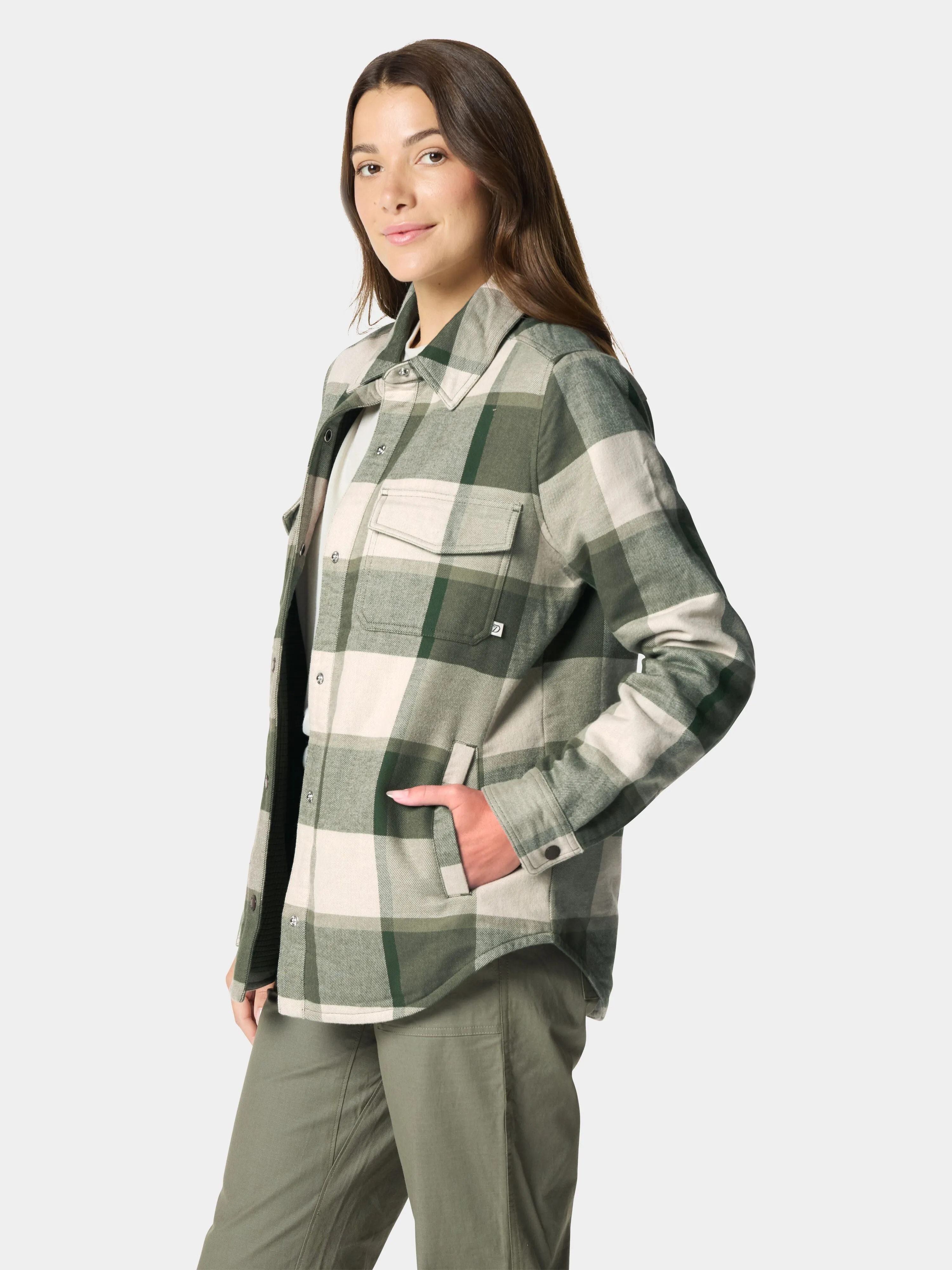 W's Campfire Shacket - Thyme/Birch Plaid