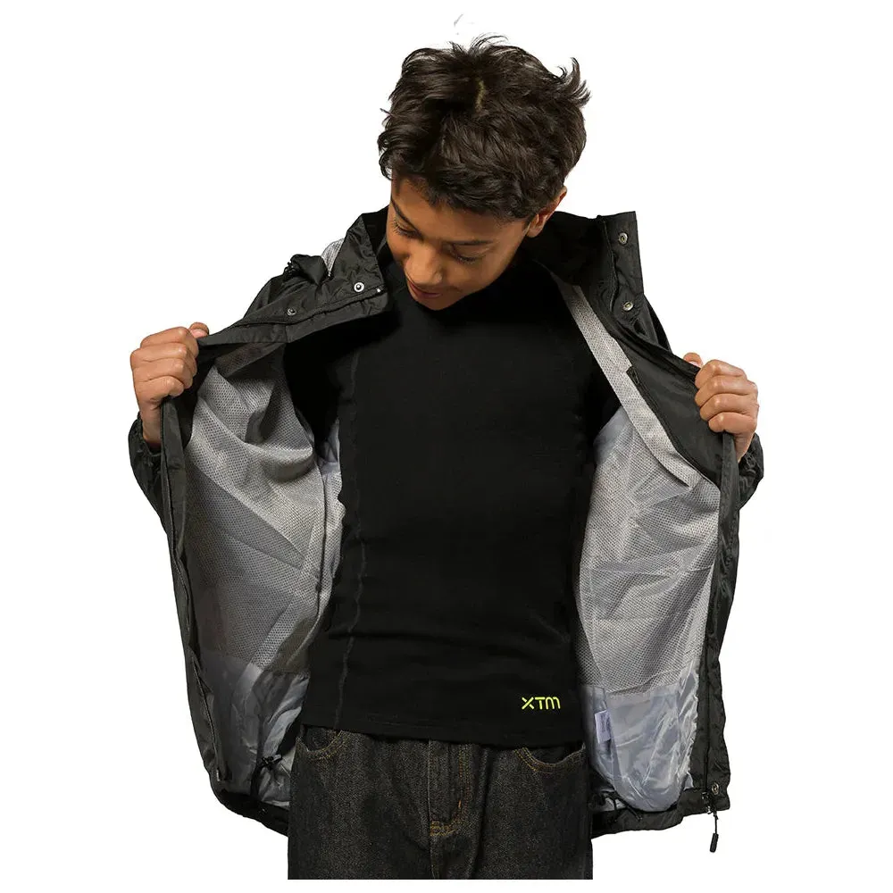 XTM Stash 11 Kids Rain Jacket Black