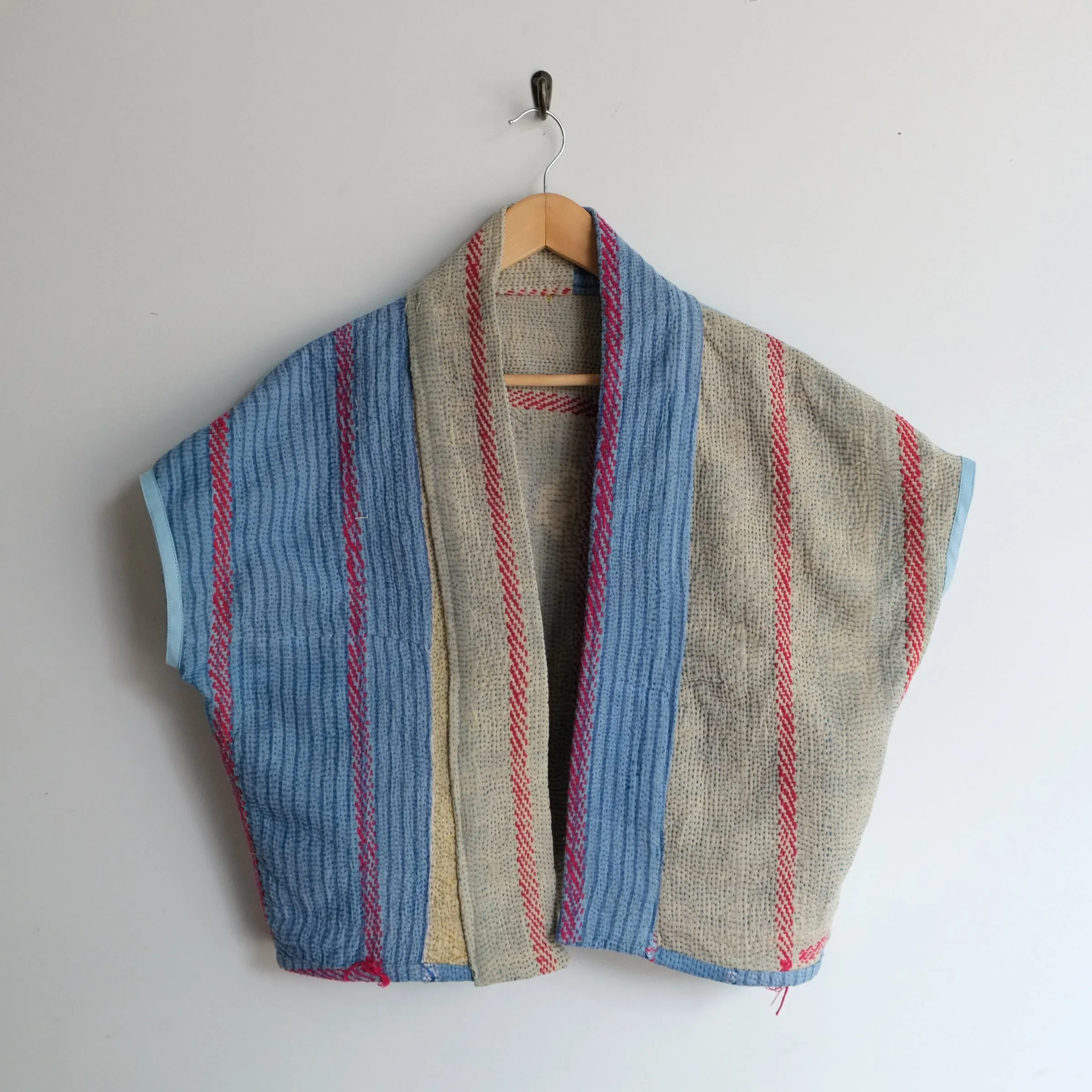 XXS Cornflower Blue Vertical Stripes Anoushka Jacket SS050