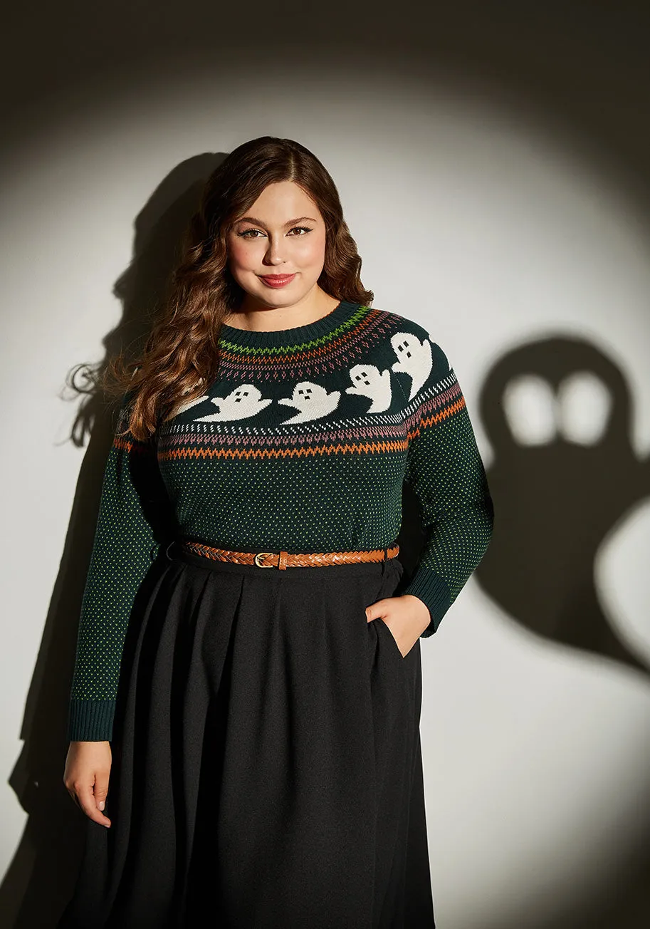 You've Been Ghosted Fair Isle Sweater