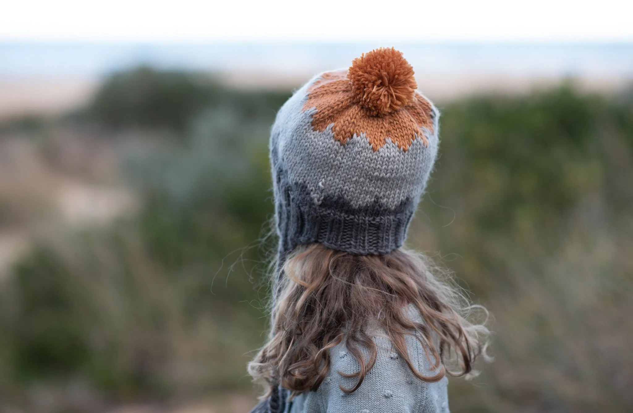 Zig Zag Beanie Grey