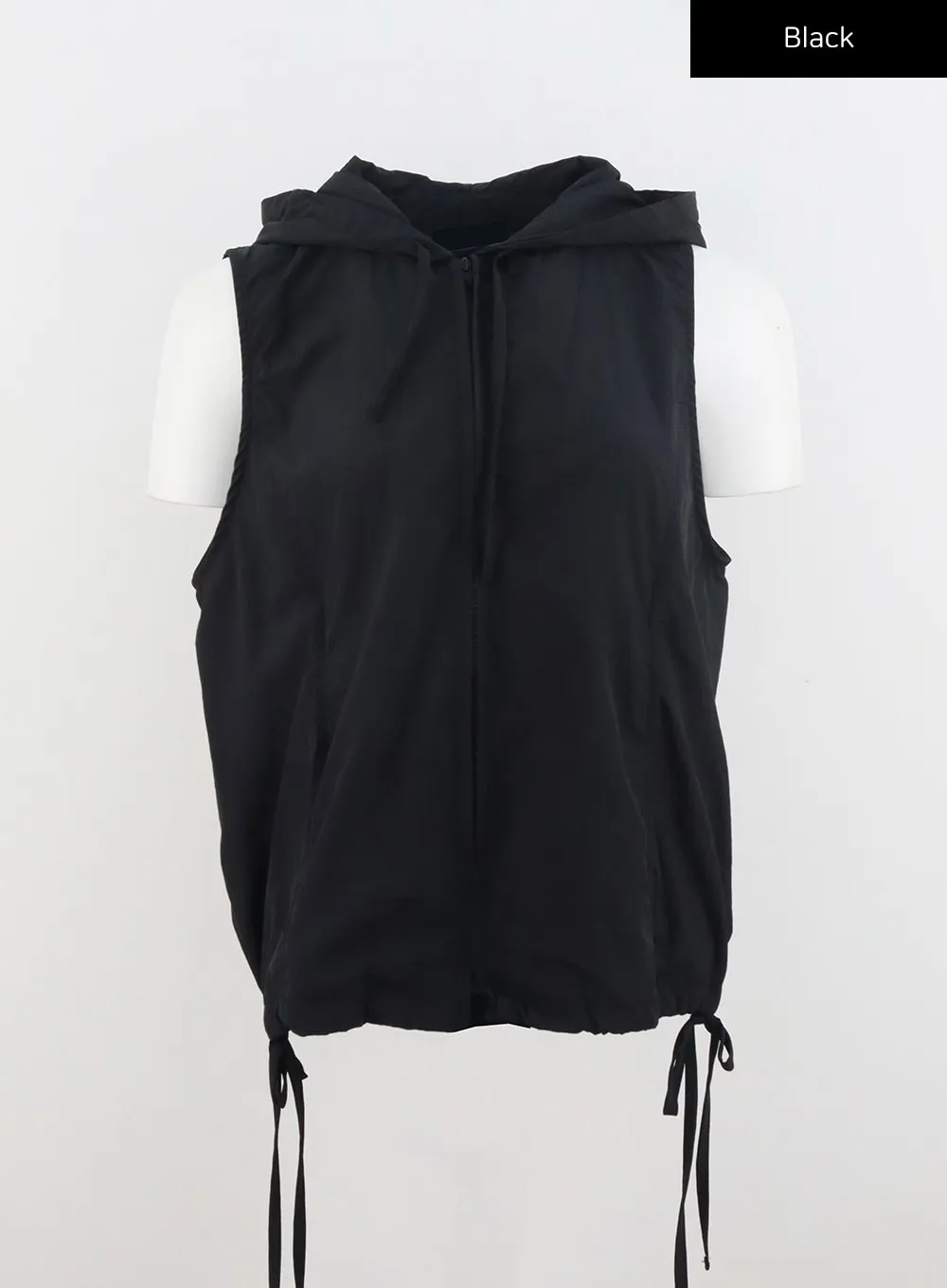 Zip-Up Vest Hoodie CU328