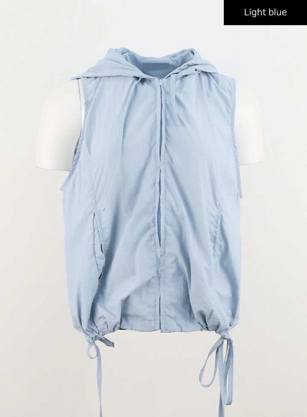 Zip-Up Vest Hoodie CU328